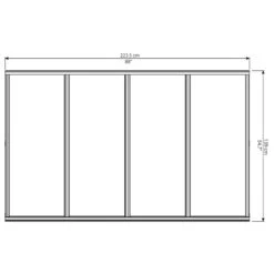 Auvent Marquise En Acrylique 3 Mm Bordeaux™ 2230 – Palram - Canopia -Jardin Extérieur auvent marquise en polycarbonate 3 mm bordeaux 2230 palram 2