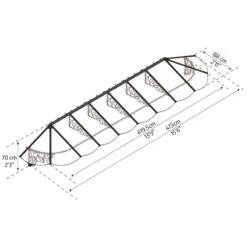 Auvent Marquise En Polycarbonate 4mm Lily XL™ 4700 – Canopia -Jardin Extérieur auvent marquise en polycarbonate 4mm lily xl 4700 canopia 1