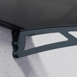 Auvent Marquise Gris AQUILA™ 2050 - Canopia By Palram -Jardin Extérieur auvent marquise gris aquila 2050 palram canopia 3