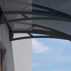 Auvent Marquise Gris AQUILA™ 4100 - Canopia By Palram -Jardin Extérieur auvent marquise gris aquila 4100 palram canopia 4