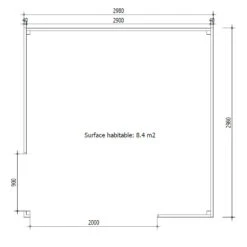 Bureau De Jardin En Bois Massif 8,88m² - Madriers 40mm Gardy Shelter -Jardin Extérieur bureau de jardin en bois massif 888m madriers 40mm gardy shelter 2