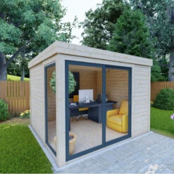 Bureau De Jardin En Bois Massif 8,88m² - Madriers 40mm Gardy Shelter