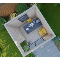 Bureau De Jardin En Bois Massif 8,88m² - Madriers 40mm Gardy Shelter -Jardin Extérieur bureau de jardin en bois massif 888m madriers 40mm gardy shelter 3