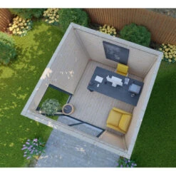 Bureau De Jardin En Bois Massif 8,88m² - Madriers 40mm Gardy Shelter -Jardin Extérieur bureau de jardin en bois massif 888m madriers 40mm gardy shelter 4