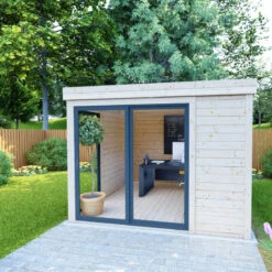 Bureau De Jardin En Bois Massif 8,88m² - Madriers 40mm Gardy Shelter -Jardin Extérieur bureau de jardin en bois massif 888m madriers 40mm gardy shelter 5
