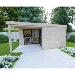 Bureau De Jardin En Bois Massif Avec Terrasse 18,6m² - Madriers 40mm Gardy Shelter 11 Bureau De Jardin En Bois Massif Avec Terrasse 18,6m² - Madriers 40mm Gardy Shelter -Jardin Extérieur bureau de jardin en bois massif avec terrasse 186m madriers 40mm gardy shelter 3