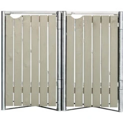 Cache-poubelle 2 Compartiments Müllbox En Bois Traité Gris 2x240L – HIDE 7 Cache-poubelle 2 Compartiments Müllbox En Bois Traité Gris 2x240L – HIDE -Jardin Extérieur cache poubelle 2 compartiments mullbox en bois traite gris 2x240l hide 2