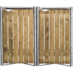 Cache-poubelle 2 Compartiments Müllbox En Bois Traité Naturel 2x240L – HIDE 10 Cache-poubelle 2 Compartiments Müllbox En Bois Traité Naturel 2x240L – HIDE -Jardin Extérieur cache poubelle 2 compartiments mullbox en bois traite naturel 2x240l hide 2