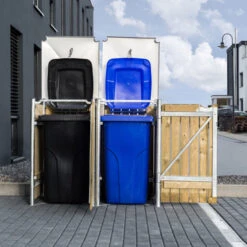 Cache-poubelle 2 Compartiments Müllbox En Bois Traité Naturel 2x240L – HIDE 12 Cache-poubelle 2 Compartiments Müllbox En Bois Traité Naturel 2x240L – HIDE -Jardin Extérieur cache poubelle 2 compartiments mullbox en bois traite naturel 2x240l hide 4