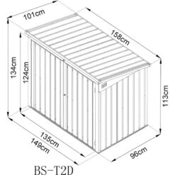 Cache-poubelle Double En Acier Pour Conteneurs 240L – Westmann -Jardin Extérieur cache poubelle double en acier pour conteneurs 240l westmann 4