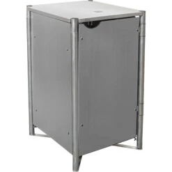 Cache-poubelle Müllbox En Aluminium Gris 140L – HIDE -Jardin Extérieur cache poubelle mullbox en aluminium gris 140l hide 2