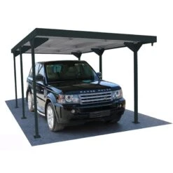 Carport 1 Voiture En Métal Anthracite 15,58m² - DURAMAX