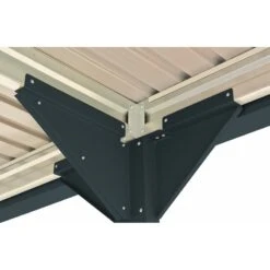 Carport 1 Voiture En Métal Anthracite 15,58m² - DURAMAX -Jardin Extérieur carport 1 voiture en metal anthracite 1558m duramax 4