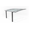 Carport 300x500cm En Aluminium Gris Anthracite H220cm Avec 2 Poteaux ULISS - GardenGate