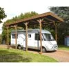 Carport Camping Car 32,40m² En Bois Autoclave Teinté Marron Forest Style 1 Carport Camping Car 32,40m² En Bois Autoclave Teinté Marron Forest Style -Jardin Extérieur carport camping car 3240m en bois autoclave teinte marron madeira
