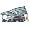 Carport Double En Aluminium Anthracite Et Polycarbonate 6mm X-METAL -Jardin Extérieur carport double en aluminium anthracite et polycarbonate 6mm x metal