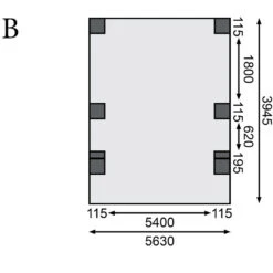 Carport Double En Bois Autoclave 28,3m², Toit En Acier Et Deux Poteaux En Arc – KARIBU -Jardin Extérieur carport double en bois autoclave 283m toit en acier et deux poteaux en arc karibu 3