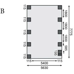 Carport Double En Bois Autoclave 50,9m² Avec Poteau En Arc Et Toit En PVC Gris – KARIBU 11 Carport Double En Bois Autoclave 50,9m² Avec Poteau En Arc Et Toit En PVC Gris – KARIBU -Jardin Extérieur carport double en bois autoclave 509m avec poteau en arc et toit en pvc gris karibu 3