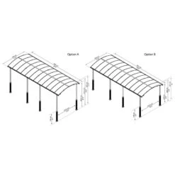 Carport En Alu Gris Et Polycarbonate 1 Voiture 31m² Arcadia Alpine 8500 - Canopia 10 Carport En Alu Gris Et Polycarbonate 1 Voiture 31m² Arcadia Alpine 8500 - Canopia -Jardin Extérieur carport en alu gris et polycarbonate 1 voiture 31m arcadia alpine 8500 canopia 2
