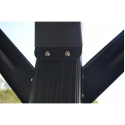 Carport En Aluminium Anthracite 3x3,63m Et Polycarbonate 6mm X-METAL -Jardin Extérieur carport en aluminium anthracite 3x363m et polycarbonate 6mm x metal 3