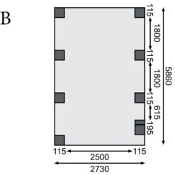 Carport En Bois Autoclave 20,9m² Avec Poteau En Arc Et Toit En Acier – KARIBU -Jardin Extérieur carport en bois autoclave 209m avec poteau en arc et toit en acier karibu 3