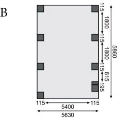 Carport En Bois Autoclave 20,9m² Et Toit En Acier – KARIBU 11 Carport En Bois Autoclave 20,9m² Et Toit En Acier – KARIBU -Jardin Extérieur carport en bois autoclave 209m et toit en acier karibu 3