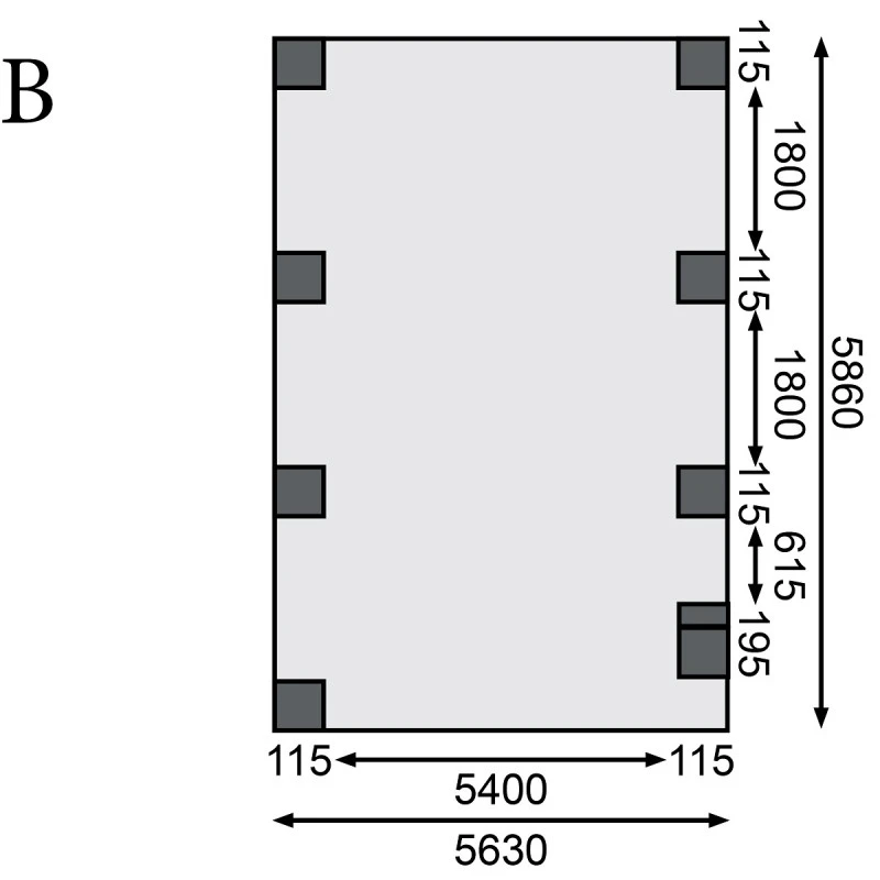 Carport En Bois Autoclave 20,9m² Et Toit En Acier – KARIBU 6 Carport En Bois Autoclave 20,9m² Et Toit En Acier – KARIBU – Image 4