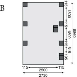 Carport En Bois Autoclave 21m², Toit En PVC Gris Et Deux Poteaux En Arc – KARIBU -Jardin Extérieur carport en bois autoclave 21m toit en pvc gris et deux poteaux en arc karibu 4