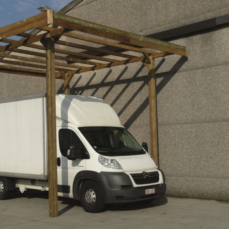 Carport Modulable Camping Car 4x5x4m En Bois Traité Autoclave - SOLID 4 Carport Modulable Camping Car 4x5x4m En Bois Traité Autoclave - SOLID – Image 2