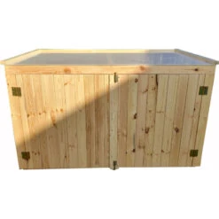 Coffre De Jardin En Bois Traité 28mm 2000L LARGO Blanc - Gardy Shelter -Jardin Extérieur coffre de jardin en bois traite 28mm 2000l largo blanc gardy shelter 3