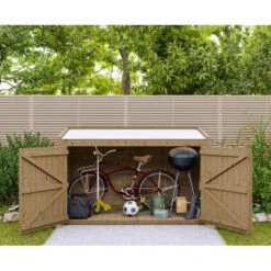Coffre De Jardin En Bois Traité 28mm 2000L LARGO Blanc - Gardy Shelter -Jardin Extérieur coffre de jardin en bois traite 28mm 2000l largo blanc gardy shelter 5