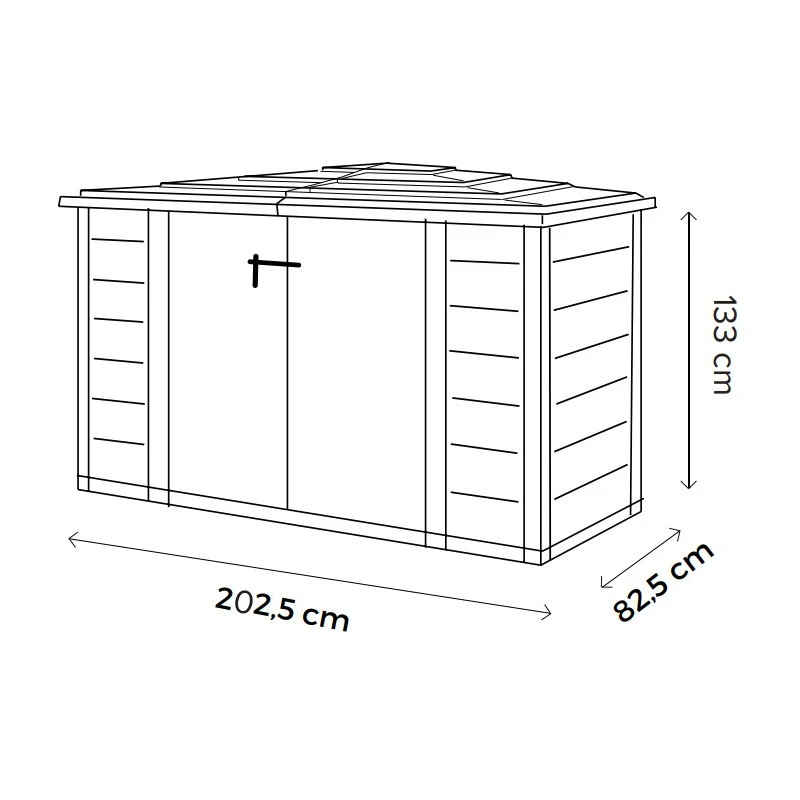 Coffre De Jardin En Résine Avec Plancher 1800L BOX EVO 200 – Garofalo 5 Coffre De Jardin En Résine Avec Plancher 1800L BOX EVO 200 – Garofalo – Image 3
