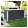 Coffre De Rangement En Métal Anthracite 750L Patio Box 1,06m² TRIMETALS -Jardin Extérieur coffre de rangement en metal antracite 750l patio box 106m trimetals