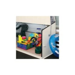 Coffre De Rangement En Métal Storegard 1500L Crème 1,74m² TRIMETALS -Jardin Extérieur coffre de rangement en metal storegard 1500l creme 174m trimetals 3