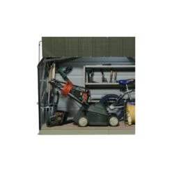 Coffre De Rangement En Métal Storegard 1500L Vert 1,74m² TRIMETALS -Jardin Extérieur coffre de rangement en metal storegard 1500l vert 174m trimetals 2