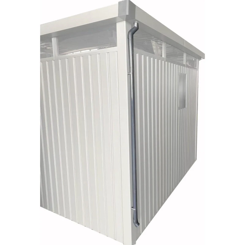 Descentes De Gouttières Grises Pour Abri De Jardin Roka Et Kosto X-METAL 3 Descentes De Gouttières Grises Pour Abri De Jardin Roka Et Kosto X-METAL