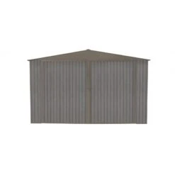 Garage 1 Voiture En Métal 17,47m² Imitation Bois Vieilli -Jardin Extérieur garage 1 voiture en metal 1747m imitation bois vieilli 2