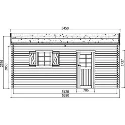 Garage 19,26m² Avec Porte Sectionnelle Motorisée Madriers 40mm SOLID -Jardin Extérieur garage 1926m avec porte sectionnelle motorisee madriers 40mm solid 4
