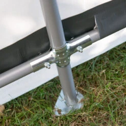 Garage Démontable 18,3m² En Acier Et Polyéthylène Gris – Shelter Logic -Jardin Extérieur garage demontable 183m en acier et polyethylene gris shelter logic 4