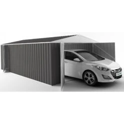 Garage En Acier Zincalume Colorbond 20,1m² Grande Hauteur EASYSHED