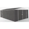 Garage En Acier Zincalume Colorbond Anthracite 18m² EASYSHED -Jardin Extérieur garage en acier zincalume colorbond anthracite 18m easyshed