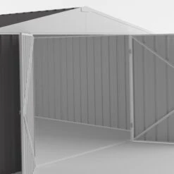 Garage En Acier Zincalume Colorbond Anthracite 18m² EASYSHED -Jardin Extérieur garage en acier zincalume colorbond anthracite 18m easyshed 2