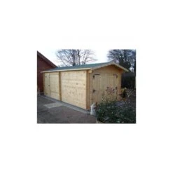 Garage En Bois Massif 21,7m² - Madriers 42mm