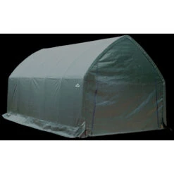 Garage Haut Démontable 23,8m² En Acier Et Polyéthylène Vert – Shelter Logic -Jardin Extérieur garage haut demontable 238m en acier et polyethylene vert shelter logic 4
