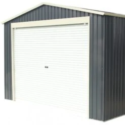 Garage Métal Anthracite 19,52m² Porte Enroulable + Kit D'ancrage X-METAL 12 Garage Métal Anthracite 19,52m² Porte Enroulable + Kit D'ancrage X-METAL -Jardin Extérieur garage metal anthracite 1952m porte enroulable kit d ancrage x metal 4