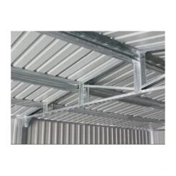 Garage Métal Anthracite Double Portes 19,61m² + Kit D'ancrage X-METAL -Jardin Extérieur garage metal anthracite double portes 1961m kit d ancrage x metal 2