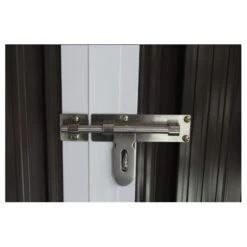 Garage Métal Anthracite Double Portes 19,61m² + Kit D'ancrage X-METAL -Jardin Extérieur garage metal anthracite double portes 1961m kit d ancrage x metal 4