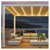 Kit éclairage 3 Lames Blanches LEDS 3m + Télécommande Pour Pergola Ombrea -Jardin Extérieur kit eclairage 2 lames blanches leds 3m telecommande pour pergola ombrea