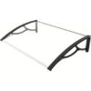 Marquise De Porte Et Fenêtre 120x80cm En Polycarbonate 3 Mm – HABRITA -Jardin Extérieur marquise de porte et fenetre 120x80cm en polycarbonate 3 mm habrita
