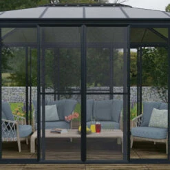 Moustiquaire Pour Vérandas Sanremo Et Ledro En Alu Gris Et Polyester - Canopia 13 Moustiquaire Pour Vérandas Sanremo Et Ledro En Alu Gris Et Polyester - Canopia -Jardin Extérieur moustiquaire pour verandas sanremo en alu gris et polyester canopia 5